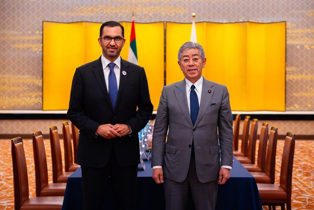 The ministerial meeting discussed opportunities to expand the relations between the two countries in different fields. (UAE Embassy in Tokyo)