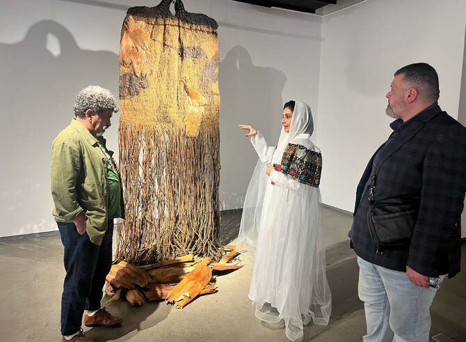 Saudi Arabia’s traditional crafts, shaped over generations, carry stories that Fatimah Al-Nemer reinterprets through contemporary art techniques. (Supplied)