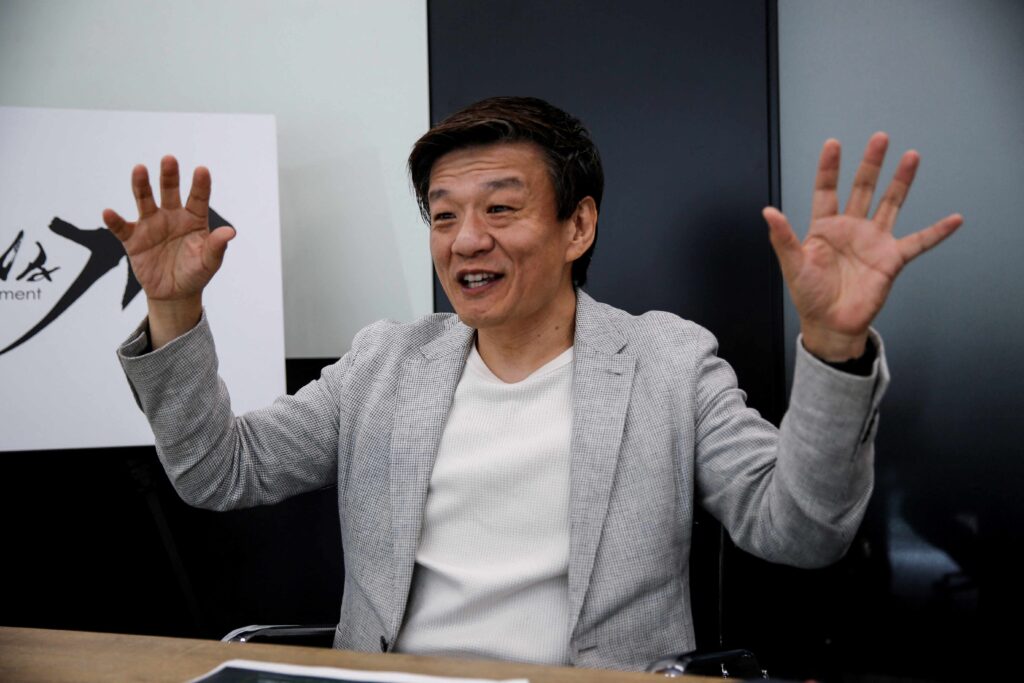 Tsuyoshi Morioka, CEO of marketing and entertainment firm Katana Inc., speaks during an interview with Reuters, in Tokyo, Japan May 16, 2025. (Reuters)