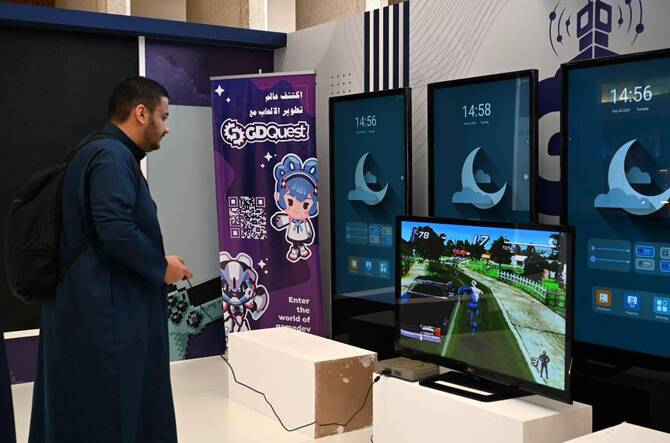 Saudi students showcased their robotic inventions at King Abdulaziz University Robocon 2025, which was held at the university’s King Faisal Convention Center. (Supplied)