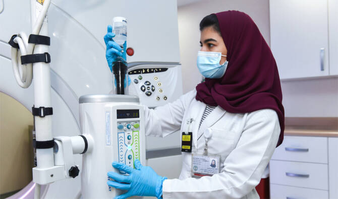 King Faisal Specialist Hospital and Research Center in Riyadh has implemented an advanced interventional technique to diagnose breast tumors that conventional imaging cannot detect. (KFSHRC)