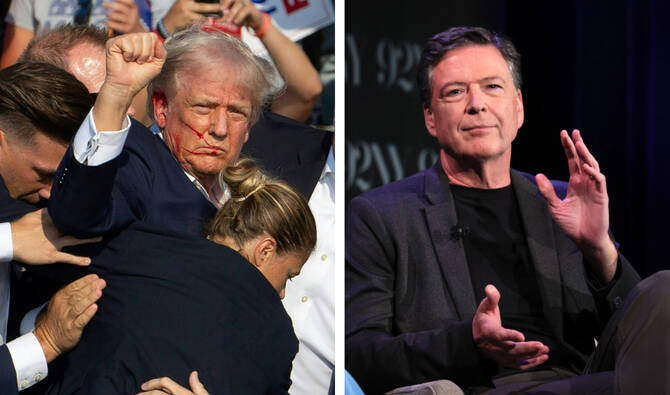 Trump was wounded in the ear during an assassination attempt that took place while he was holding a rally in Butler, Pennsylvania in July, and has faced other threats. (Getty Images/AFP)