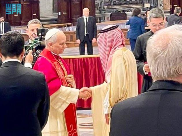 Minister of State for Foreign Affairs Adel Al-Jubeir heads Saudi Arabia’s delegation participating in the inauguration ceremony of Pope Leo XIV on Sunday. (SPA)