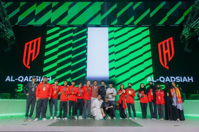 Al-Qadsiah Esports have risen to second in the Saudi eLeague rankings after a strong start to the season. (Supplied)