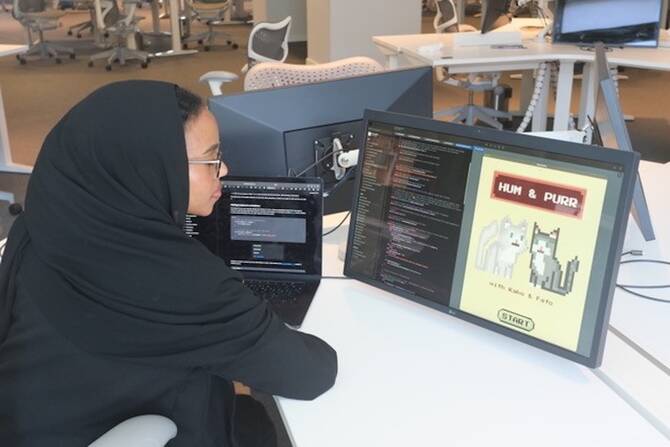 Yomna Eisa was named one of the top 50 winners of a global coding competition held by Apple. (Supplied)