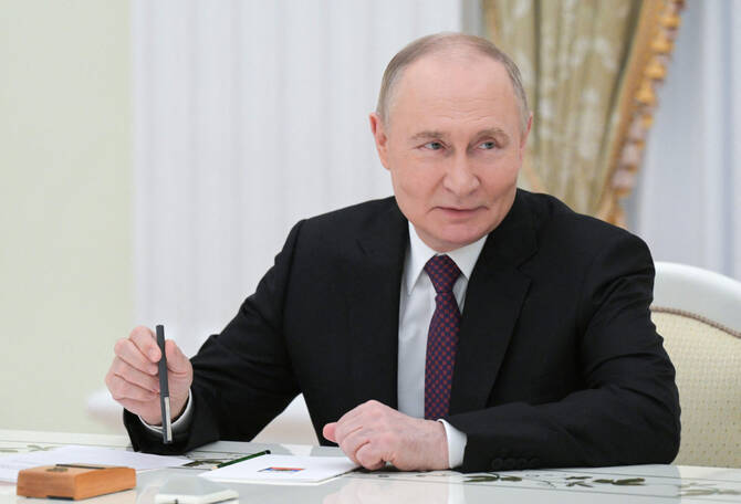 Russia's President Vladimir Putin. (Sputnik/Pool via AFP)