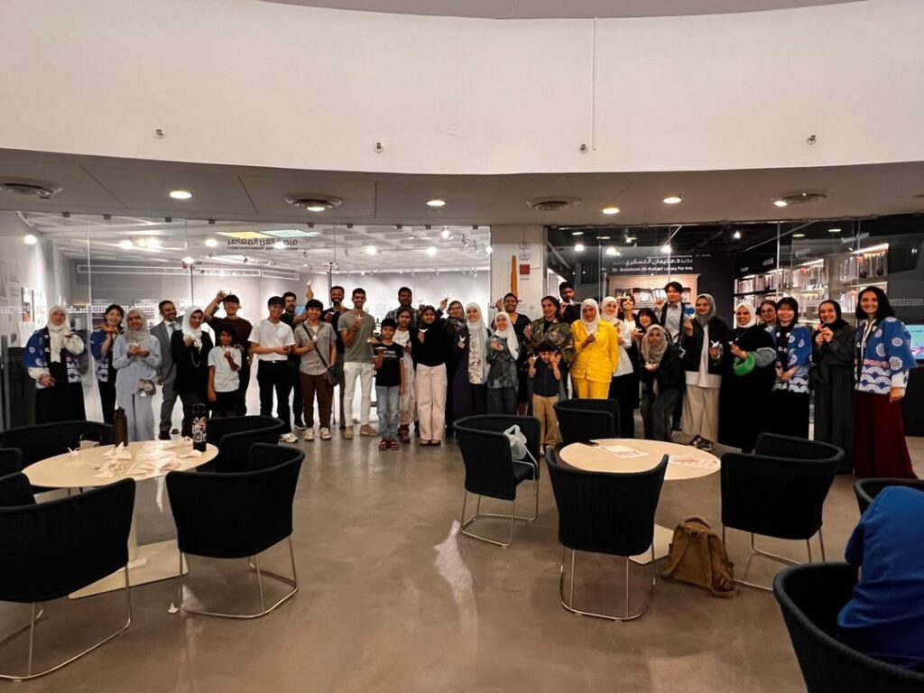 Guests made a 'Crane,' which symbolizes world peace. (Embassy of Japan in Kuwait)