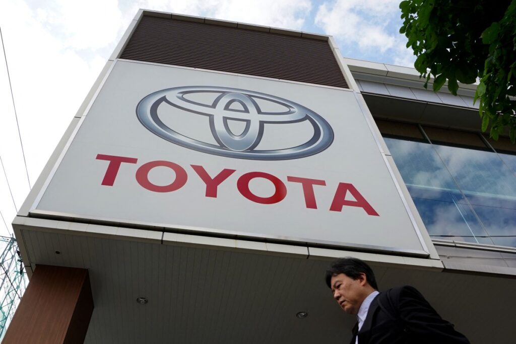 The world's biggest automaker's global sales for April increased 10% year-on-year to 876,864 vehicles, with U.S. sales climbing just as much, fuelled by strong demand, including rush-buying over the tariffs (AFP)