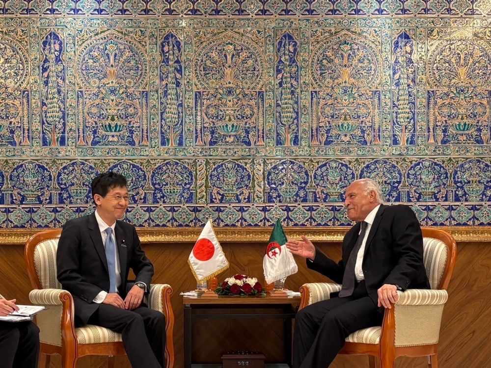 The Japan-Algeria Intergovernmental Joint Economic Committee was established under the agreement that took effect in April 2024. (MOFA)