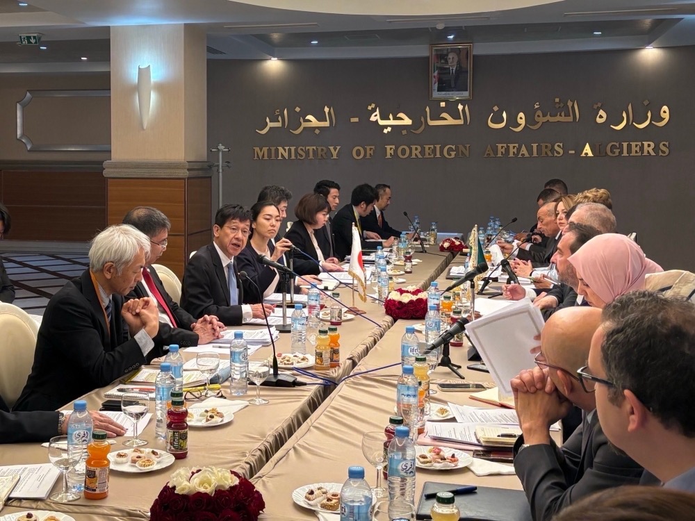 The Japan-Algeria Intergovernmental Joint Economic Committee was established under the agreement that took effect in April 2024. (MOFA)