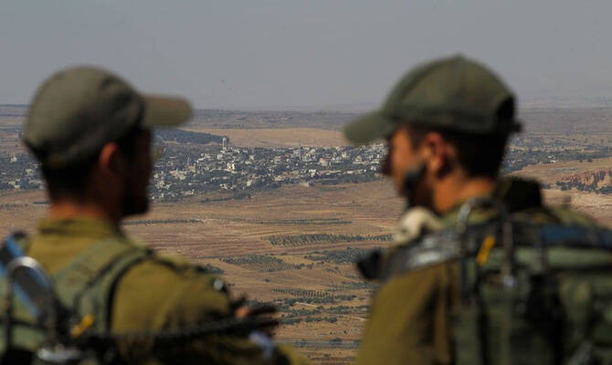 Israeli soldiers at an army base in the Israeli-annexed Syrian Golan Heights. (AFP)
