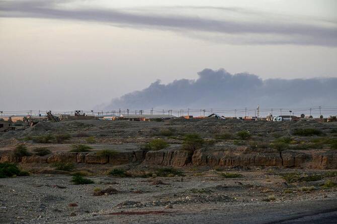 Smoke rises from the airport of Port Sudan following reported attacks early on May 4, 2025. (File/AFP)