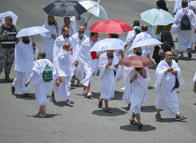 This year’s pilgrims have arrived in Mina for the Day of Tarwiyah, preparing for the most important day of Hajj — the Day of Arafat — on June 5. (AN Photo/Basheer Saleh)