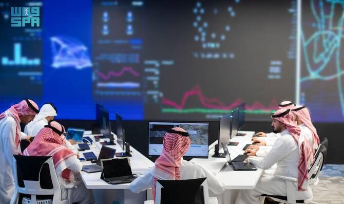 Sawaher was developed in collaboration with the Ministry of Interior and uses data and AI technology. (SPA)