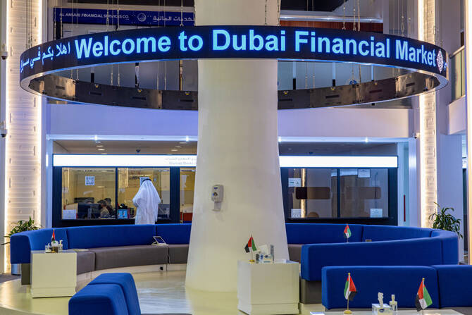 Dubai’s benchmark index hit its highest levels since 2008. Getty
