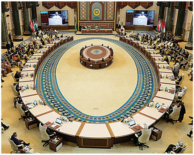 Saudi Arabia has positioned itself as the key broker of Syria’s reintegration into the Arab League, creating hope for recovery. (POOL/AFP/File)