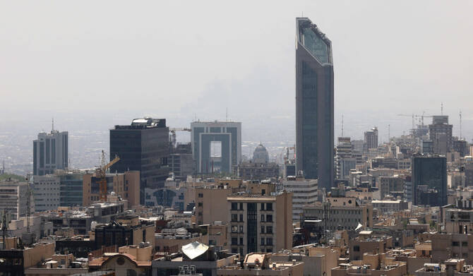 This picture shows a general view of Iran's capital Tehran on June 16, 2025. (AFP)