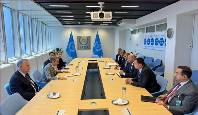 Director General of the IAEA meets with ambassadors of the Gulf Cooperation Council countries. (Source: QNA)