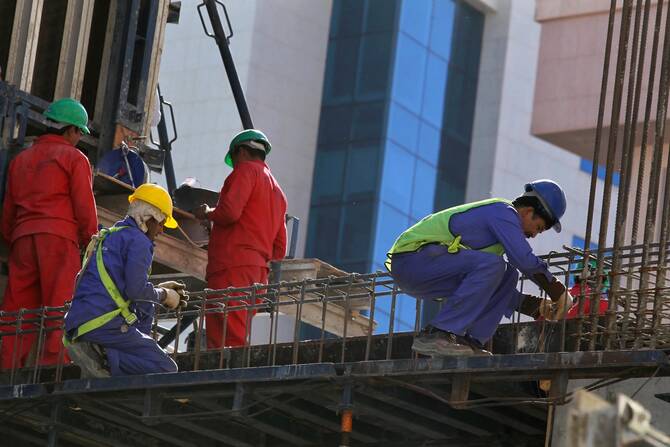 Saudi Arabia is powering through the largest construction surge in its history, a pillar of the Vision 2030 economic diversification plan. Reuters/File