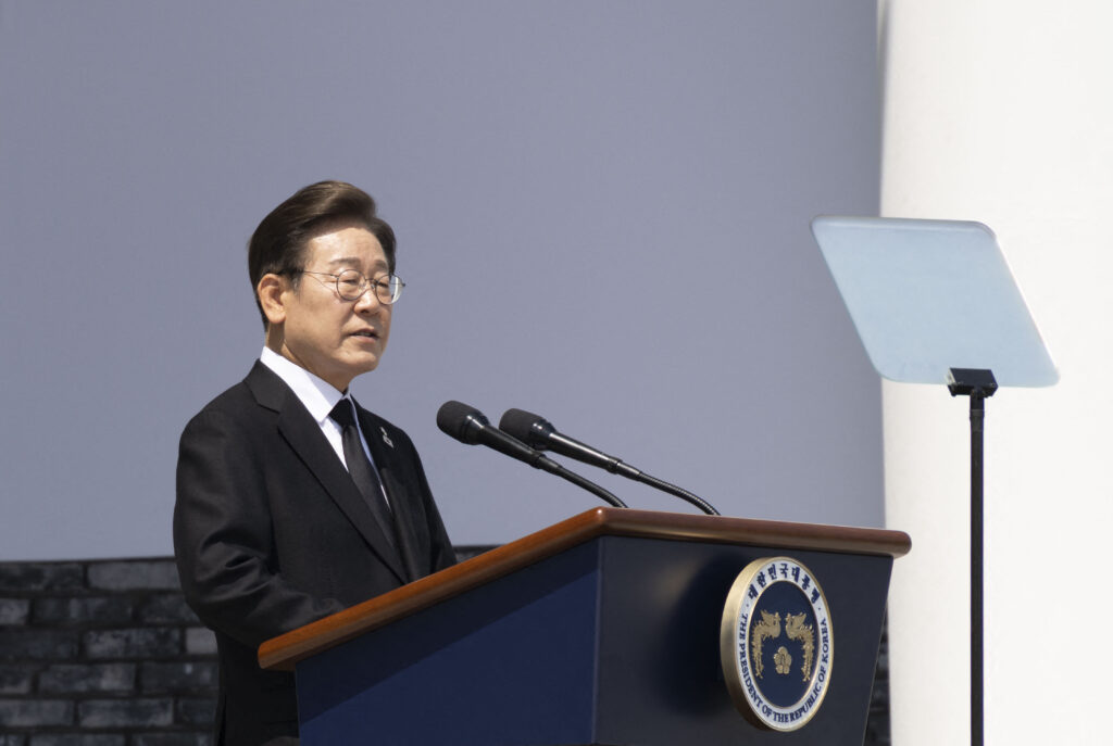 Lee, a left-leaning leader who was elected last week, has said pragmatism was key to his diplomacy and he would continue with security cooperation between South Korea, Japan and the United States. (AFP)