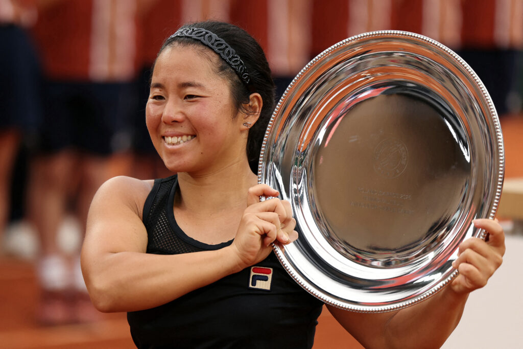 Kamiji won 6-2, 6-2 in the women's final on Court Suzanne-Lenglen. (AFP)