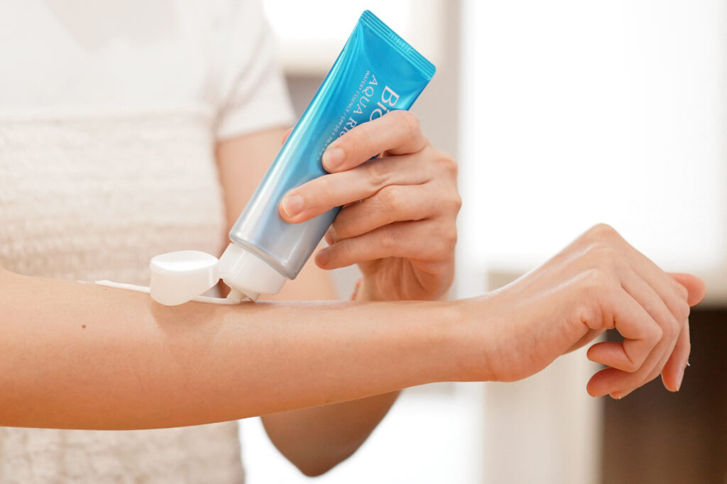 The habit of regular sunscreen use is spreading, especially among younger generations, said Takuya Wada, who works in marketing for Japanese chemical and cosmetics firm Kao. (AFP)