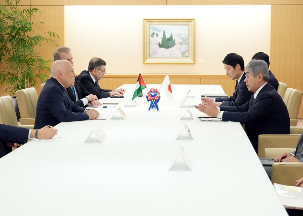 The two ministers also exchanged views on the current situation in the West Bank and Gaza Strip. (MOFA)