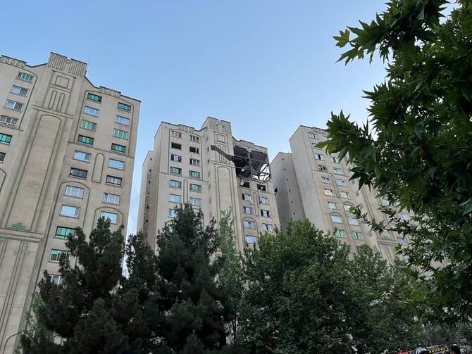 Israel carries out wide ranging attacks across Iran. (West Asia News Agenc/Reuters)