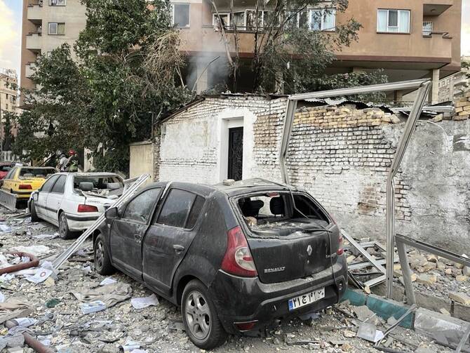 Israel carries out wide ranging attacks across Iran. (West Asia News Agenc/Reuters)
