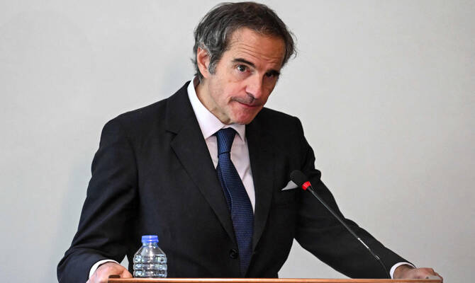 International Atomic Energy Agency Director General Rafael Mariano Grossi said inspectors plan to return to the reactor in Deir Ezzor and three other related sites. (AFP)
