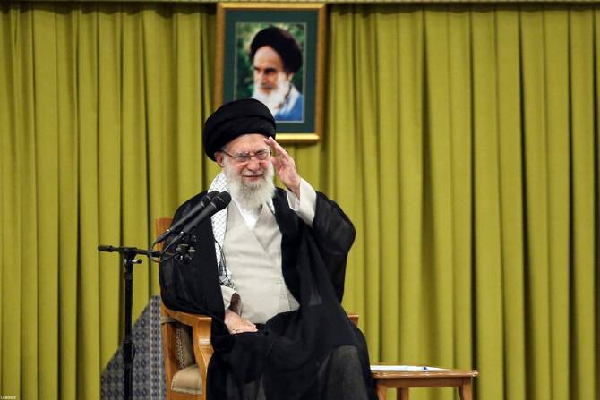 Khamenei is not seen merely as the leader of the revolution; he is also a religious authority for millions of Shiite Muslims. (AFP)