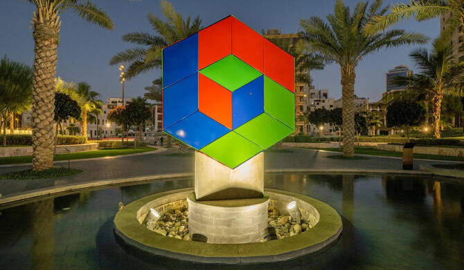 Historic Jeddah's Visual Identity Reimagined Through Art Installations at Lake Al-Arbaeen. (SPA)