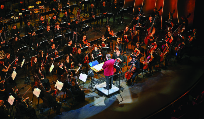 Ithra brought a full orchestra to perform Hans Zimmer’s Oscar-winning ‘The Lion King’ score while the film played on a large screen. (Supplied)