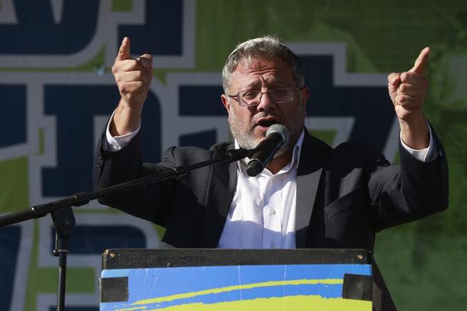 Israel’s National Security Minister Itamar Ben Gvir called for the recall of the delegation conducting indirect talks with Hamas in Qatar for a ceasefire in Gaza. (AFP file photo)