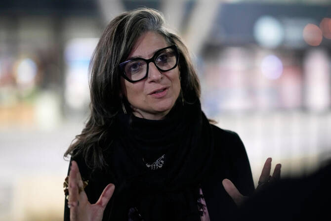 Francesca Albanese is tasked with probing human rights abuses in the Palestinian territories and has been vocal about what she has described as the ‘genocide’ by Israel against Palestinians in Gaza. (AP)