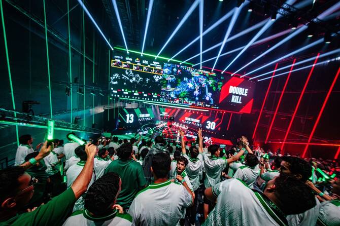The event is being held in the Boulevard City entertainment hub in Riyadh, where thousands of the world’s top players are to compete in another five weeks of matches. (Supplied)