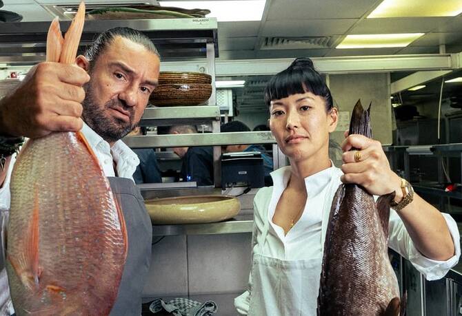 L-R: Mario Haddad and Sayaka Sawaguchi. (Instagram)