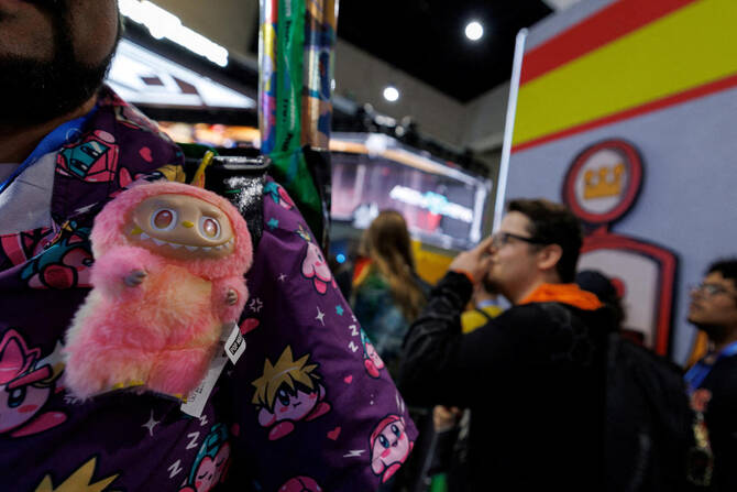 San Diego Comic-Con is the latest location where the ugly-cute dolls named Labubu have been trending. (AFP)