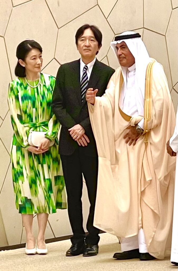Japan’s Crown Prince and Crown Princess Akishino visited the Saudi Arabia Pavilion at the Osaka-Kansai Expo on Thursday in the company of Saudi Ambassador to Japan Dr. Ghazi Faisal Binzagr. (ANJ)