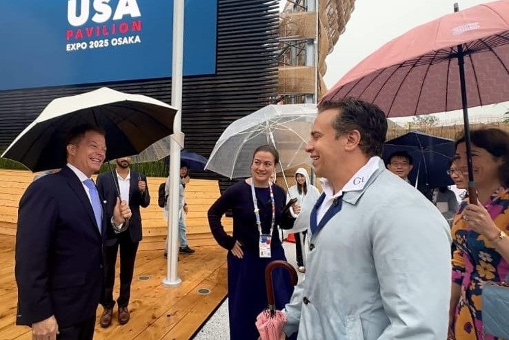 Danzeisen and his entourage of venture capital investors from the U.S., South Korea and Singapore visited multiple national pavilions over the two-day visit. (ANJ)