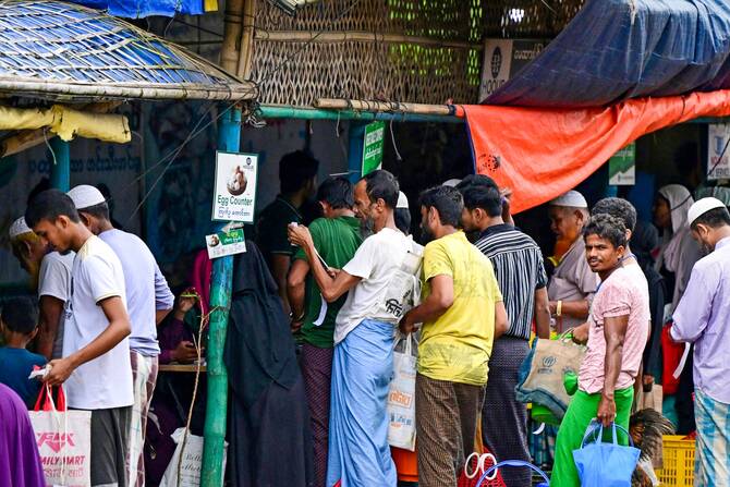 The military targets the approximately 600,000 Rohingya trapped by cutting them off from all means of survival (File/AFP)