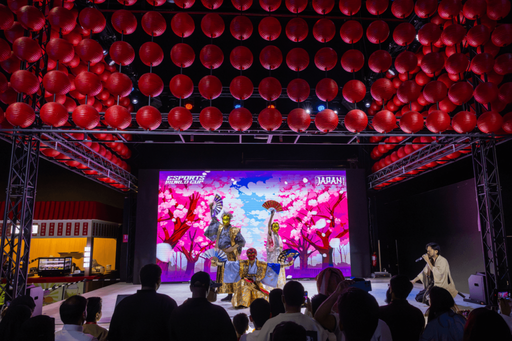 Taking place in Boulevard City, the park consists of various entertainment and cultural experiences that teleport guests from Riyadh to Japan. (Esports World Cup)