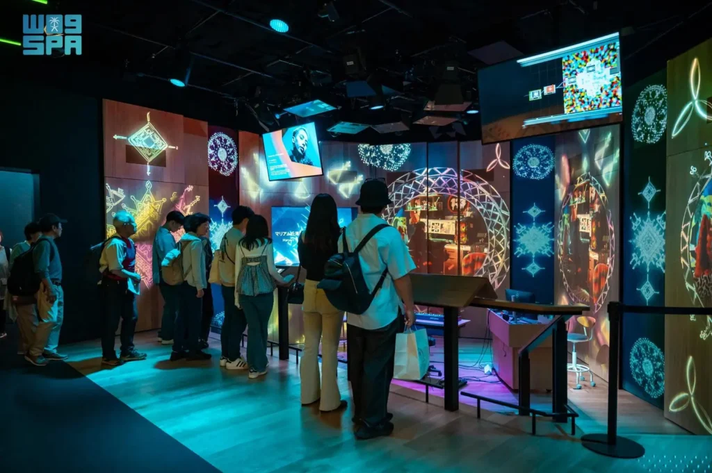 The interactive cultural studios are vibrant areas that are used to host workshops and exhibitions, highlighting Saudi Arabia's diverse culture. (SPA)