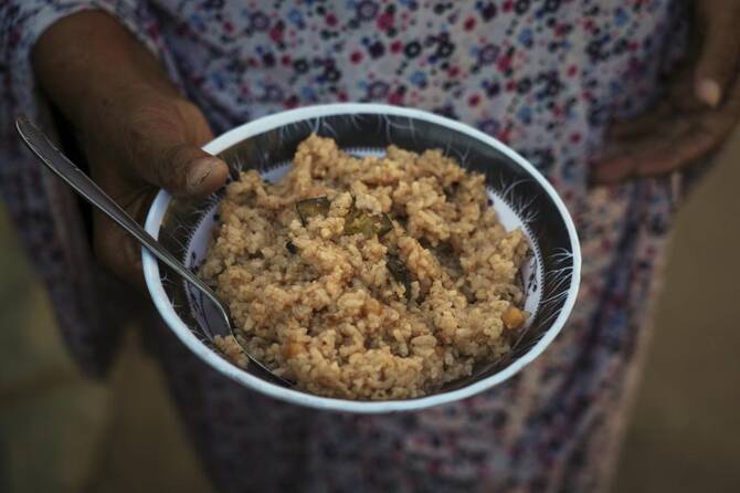 The struggle to survive on limited ingredients is being felt across Gaza as the territory plunges deeper into what international experts have called “the worst-case scenario of famine.”(AP)