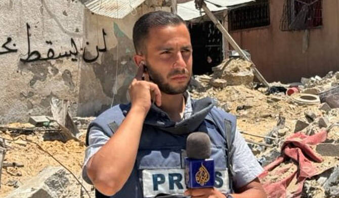 Al Jazeera journalist Anas Al-Sharif. (X @AnasAlSharif0)