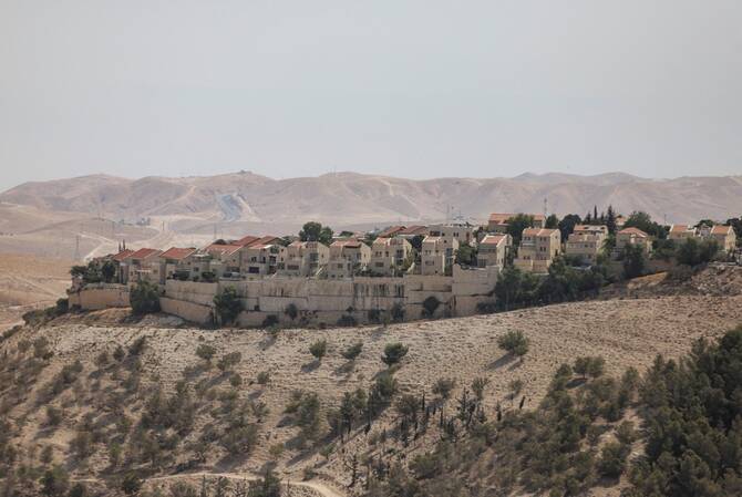 A view of the Israeli settlement of Maale Adumim in the occupied West Bank. (Reuters)
