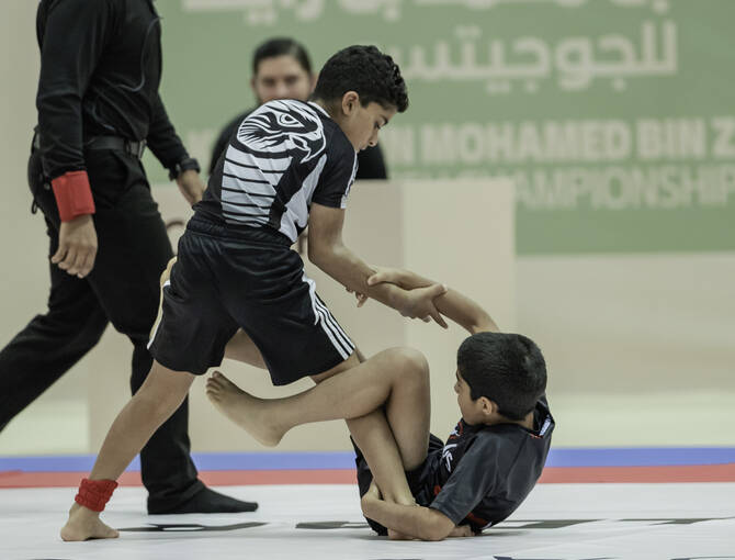 The fifth round of the Khaled bin Mohamed bin Zayed Jiu-Jitsu Championship will conclude in Dubai on Sunday night (Source: UAEJJF)