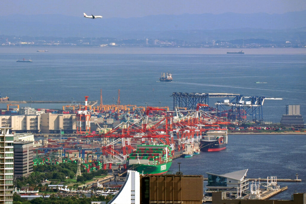 Total exports from the world's fourth-largest economy dropped 2.6% year-on-year in July in value terms, the biggest monthly drop since February 2021, when exports fell 4.5%. (AFP)