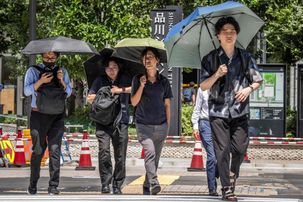 Japan's summer last year was the joint hottest on record, equalling 2023, and was followed by the warmest autumn since records began 126 years ago. (AFP)