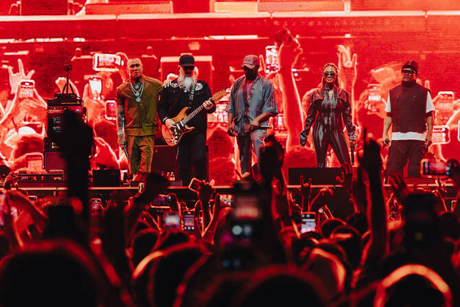 The night featured electrifying performances, headlined by Black Eyed Peas, who captivated the crowd with their global hits and high energy. (Supplied)